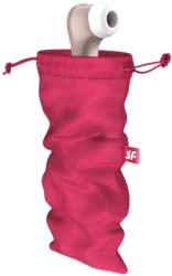 Розовый мешочек для хранения секс-игрушек, Satisfyer, размер L