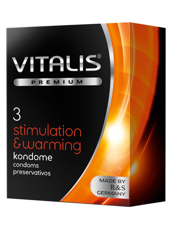 Презервативы Vitalis №3 Stimulation Warming с согревающим эффектом