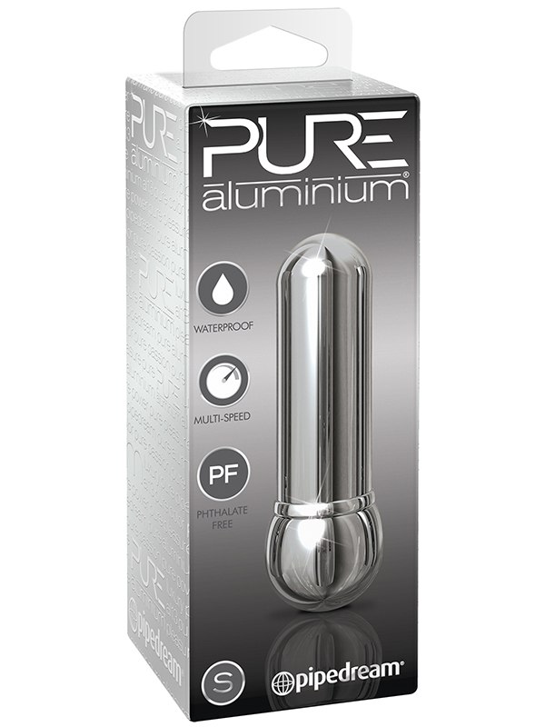 Pipedream Вибромассажер Pure Aluminium Small Silver – серебристый