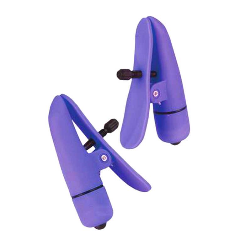 

Зажимы-прищепки с вибрацией Nipple Play Nipplettes, Фиолетовый
