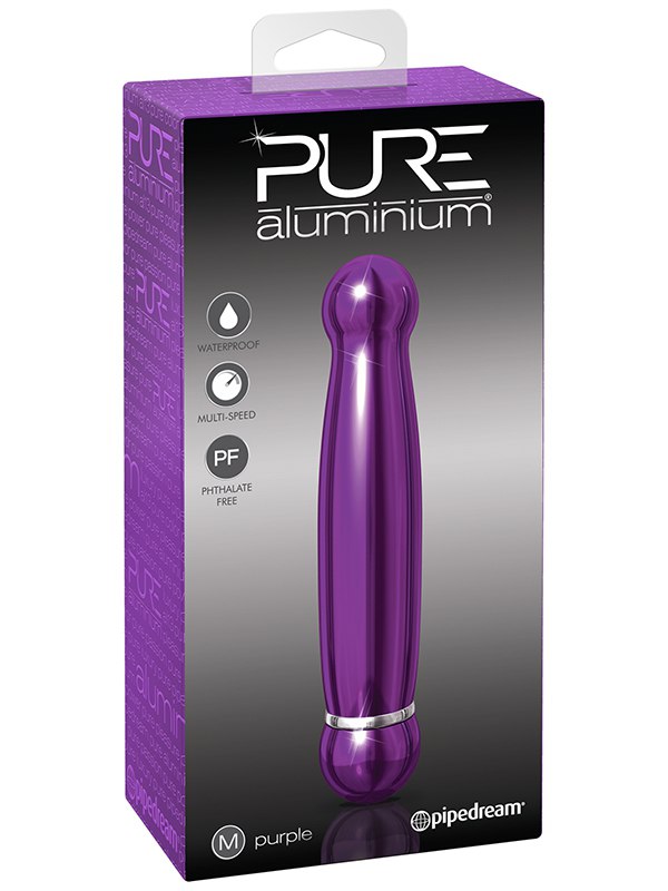 Pipedream Вибромассажер Pure Aluminium Medium Purple – фиолетовый