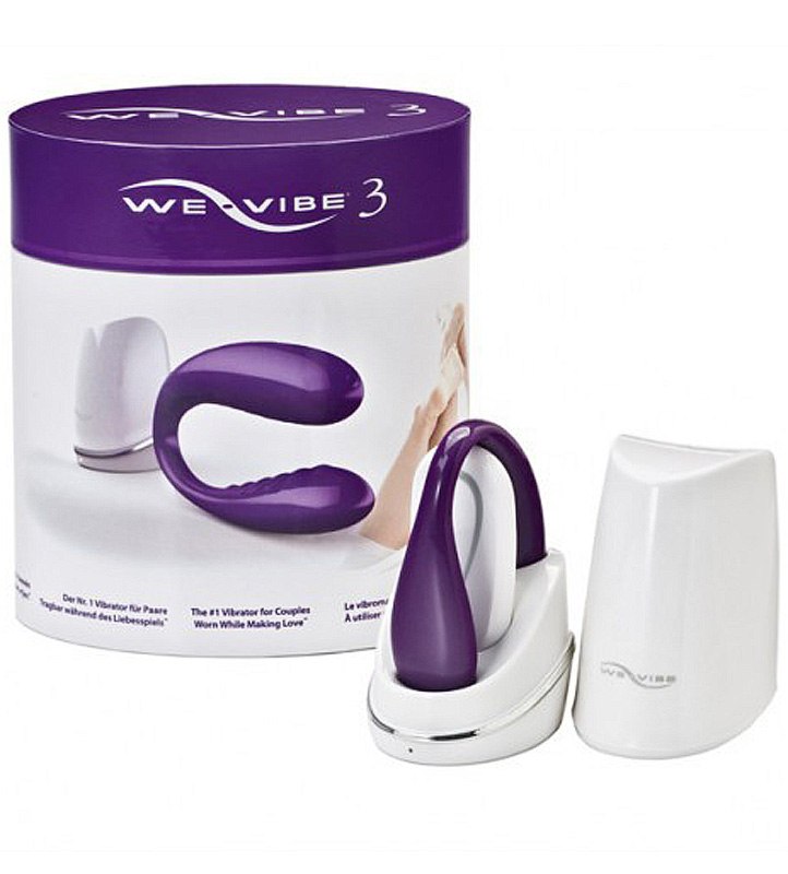Перезаряжаемый вибромассажер для пар We-Vibe 3 - Purple