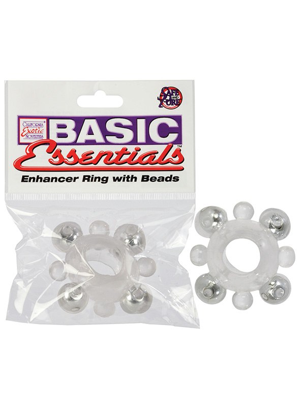 Эрекционное кольцо Basic Essentials - Enhancer Ring with Beads