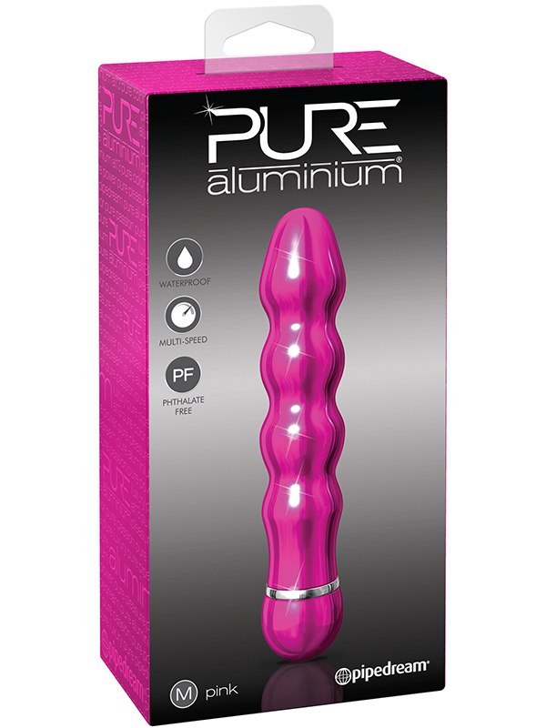 Pipedream Вибромассажер Pure Aluminium Medium Pink – розовый