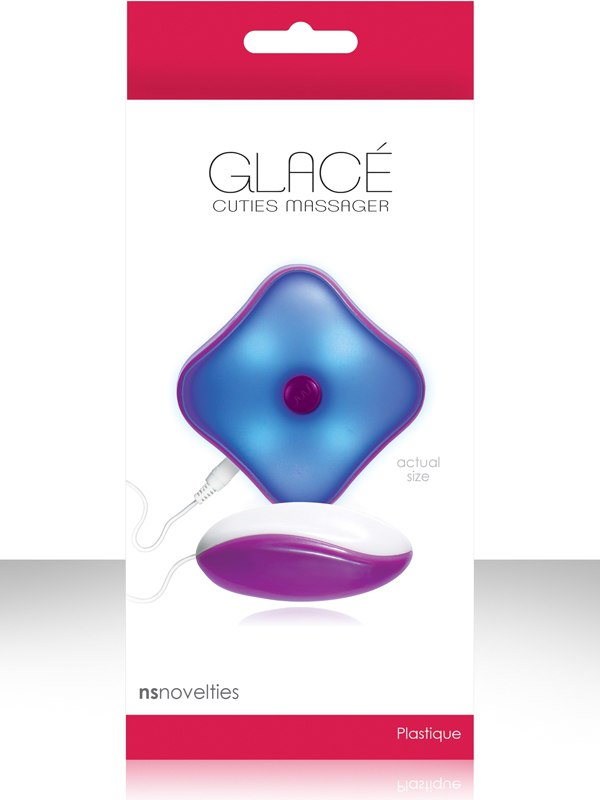 Виброяйцо со светящимся пультом Glace Cuties - Purple