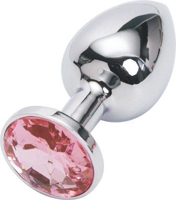 Малая пробка Jewelry Silver Pink