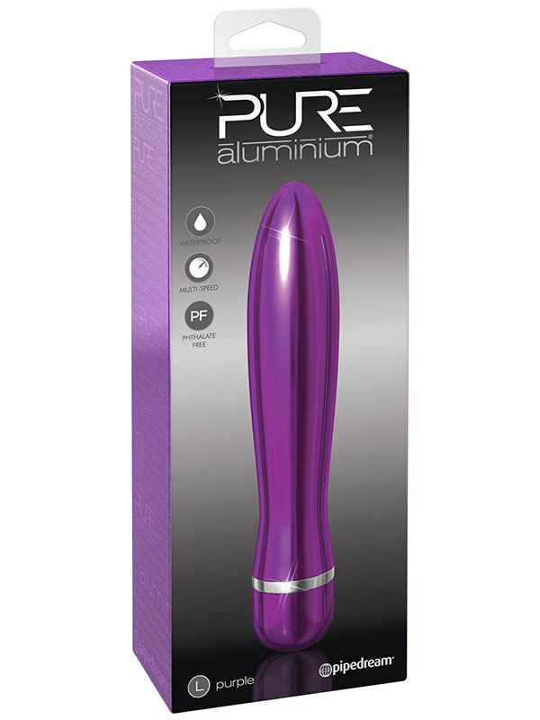 Pipedream Вибромассажер Pure Aluminium Large Purple – фиолетовый