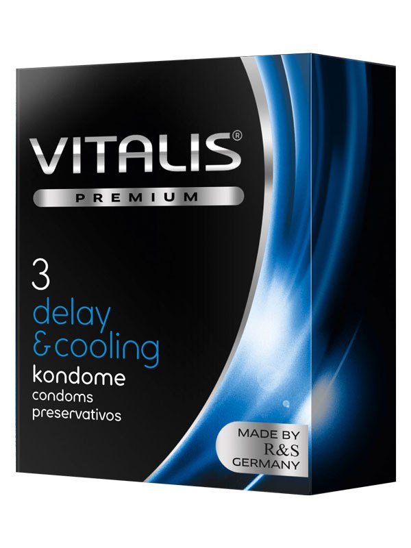 Презервативы Vitalis №3 Delay Cooling с охлаждающим эффектом