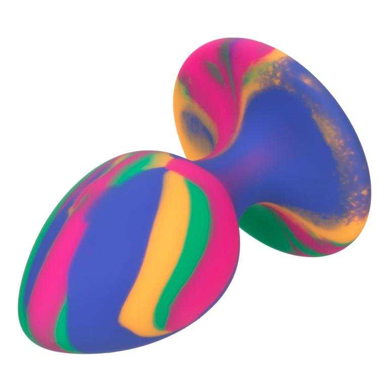 Анальная пробка Calexotics Cheeky Tie-Dye M, разноцветная SE-0439-05-3 - California Exotic Novelties - Анальные пробки - Купить