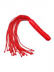Плеть с шариками Sitabella Ракета с рукоятью в форме фаллоса – красный