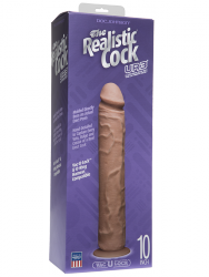 Фаллоимитатор реалистик Realistic Cock UR3 10” без мошонки – коричневый