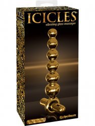 Анальная елочка Icicles Gold Edition G06 с вибрацией – золотой