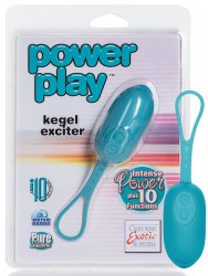 Вибро-яйцо Power Play Kegel Exciter – зеленый