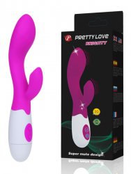 Мультифункциональный вагинально-клиторальный вибратор Brighty – пурпурный