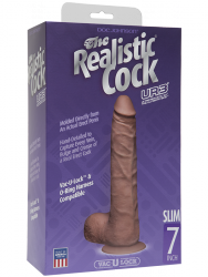 Фаллоимитатор реалистик Realistic Cock UR3 7” Slim – коричневый