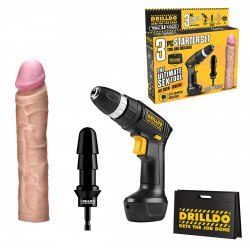 Секс-набор Drilldo Starter с реалистичной насадкой - 4 предмета