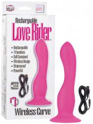 Стимулятор-насадка на присоске Love Rider Wireless Curve с вибрацией – розовый