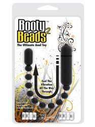 Анальная вибро-цепочка BMS Booty Beads – черная