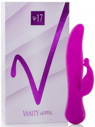 Вибромассажер Vanity Vr17 со стимулятором клитора в форме губок – фиолетовый