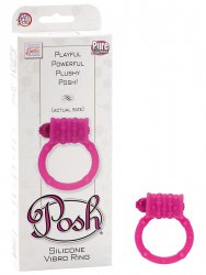 Эрекционное кольцо Posh с вибрацией розовое