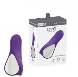 Клиторальный стимулятор Ovo S3 - фиолетовый: 7 режимов работы, медицинский силикон