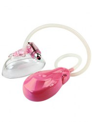 Автоматическая вакуумная помпа для клитора и половых губ Clitoral Pump с вибрацией – розовый