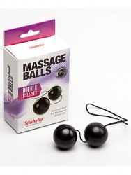 Вагинальные шарики Sitabella Massage Balls пластиковые – черный