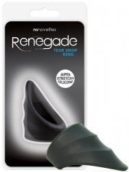 Эрекционное кольцо Renegade Tear Drop Cockring – черный
