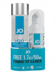 Набор JO из лубриканта Personal H2O и очистителя Refresh Foaming Toy Cleaner