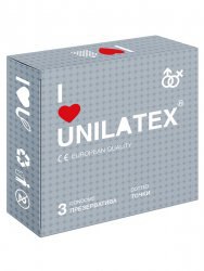 Презервативы Unilatex Dotted с пупырышками - 3 шт