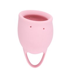Менструальная чаша Natural Wellness. 15мл, розовая, медицинский силикон, 12 часов без протекания