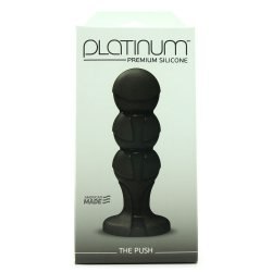 Анальная пробка Platinum Premium Silicone The Push – черный