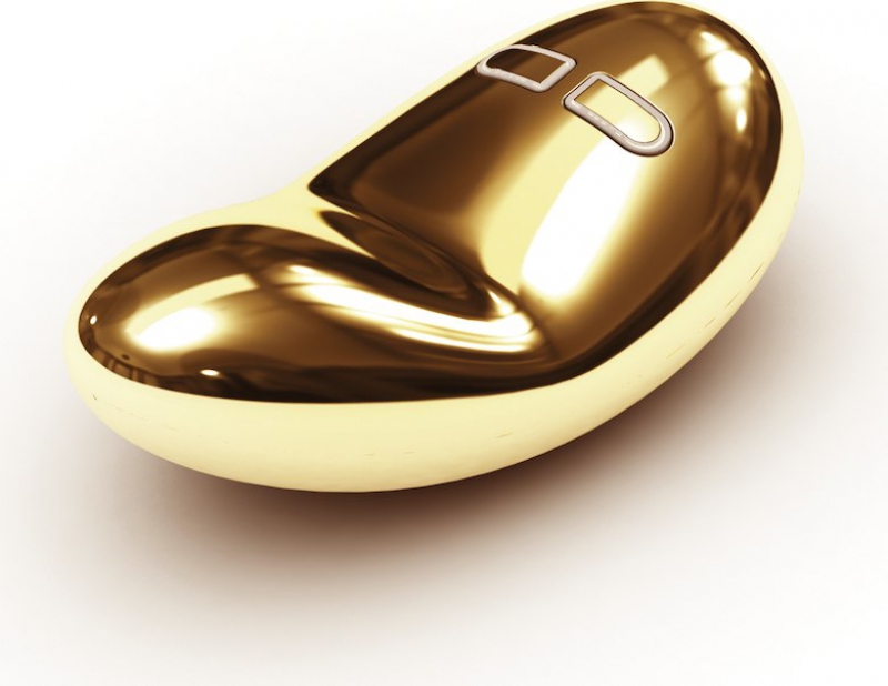 Роскошный клиторальный стимулятор из золота 24 Карат Lelo Yva Gold