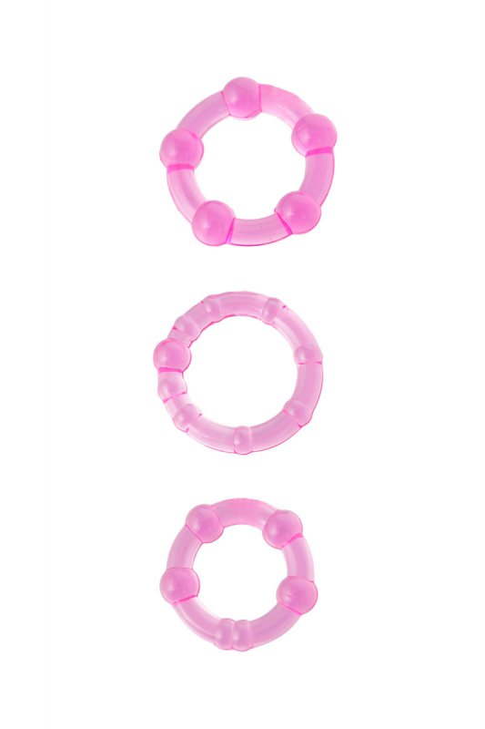 Набор эрекционных колец TOYFA - розовый