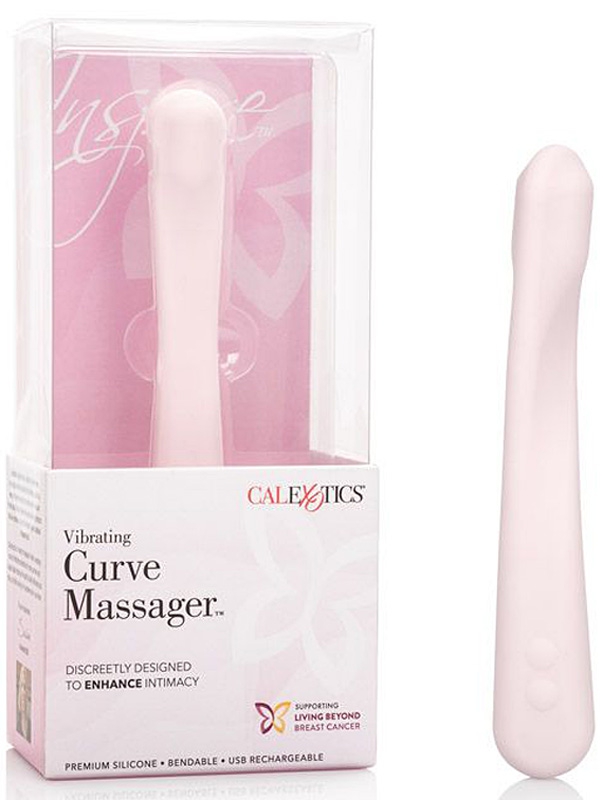 Гибкий вибромассажер Inspire Curve Massager – розовый