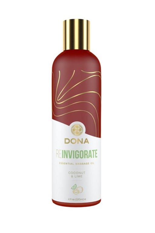 JO system Эфирное массажное масло Dona Reinvigorate с ароматом кокоса и лайма - 120 мл