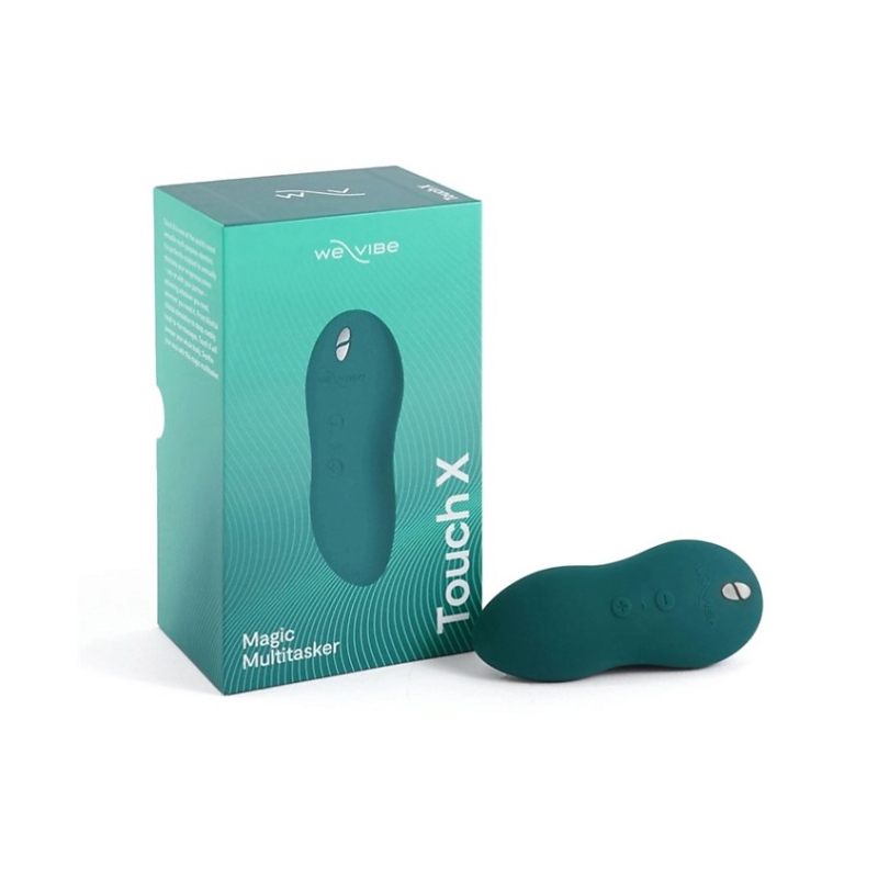 Клиторальный вибратор We-Vibe Touch X. 10.2 см, 8 режимов вибрации, медицинский силикон, водонепроницаемый, зеленый