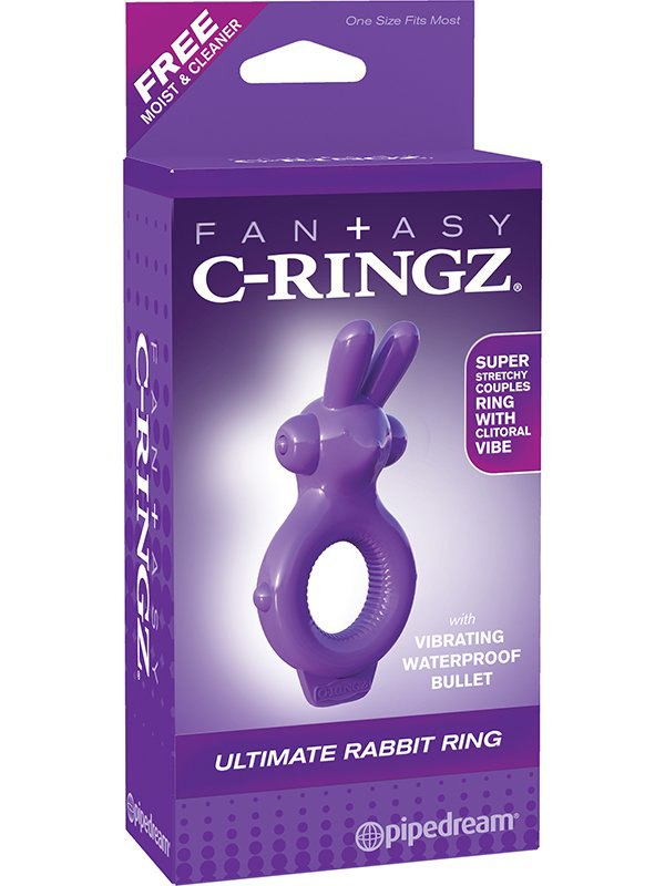 Pipedream Эрекционное кольцо Ultimate Rabbit Ring с вибрацией – фиолетовый