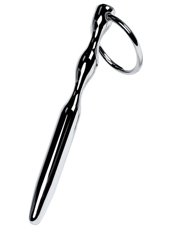 Уретральный плаг-пуля с креплением под кольцо TOYFA Metal – серебристый