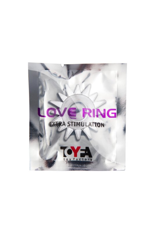 Эластичное эрекционное кольцо TOYFA Love Ring - прозрачный