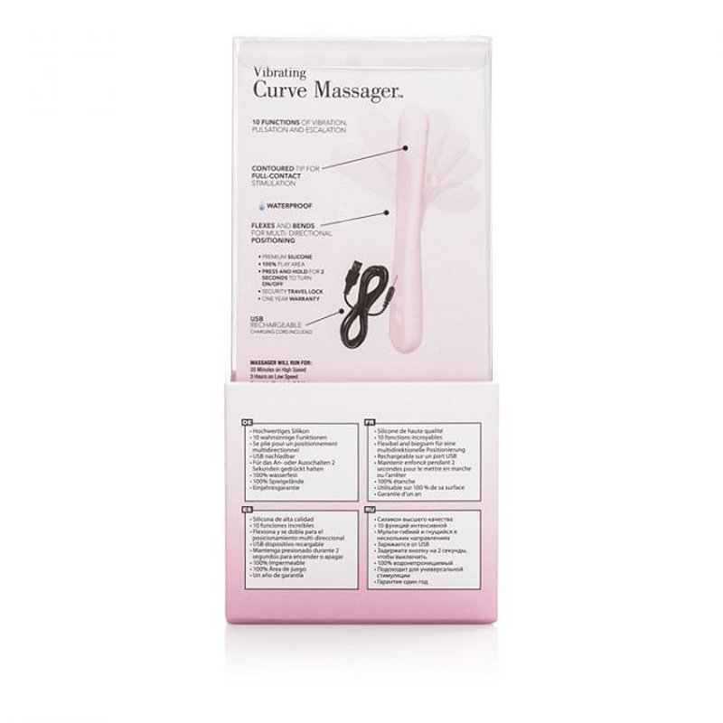 Гибкий вибромассажер Inspire Curve Massager – розовый