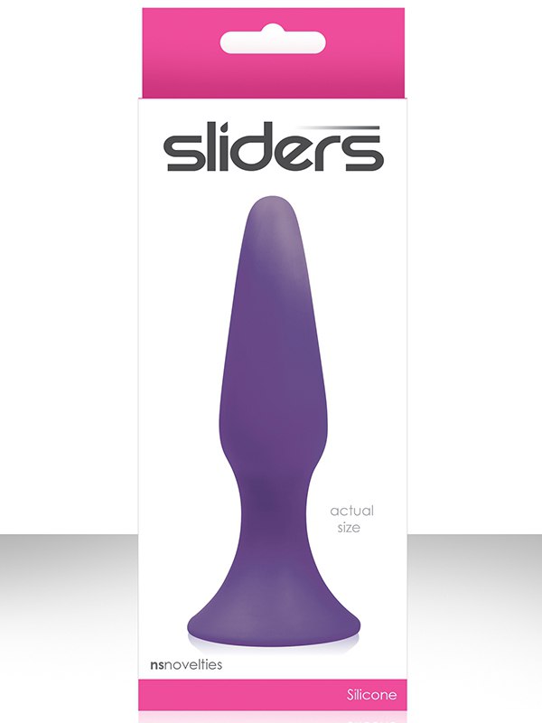 Анальная пробка Sliders Medium – фиолетовая