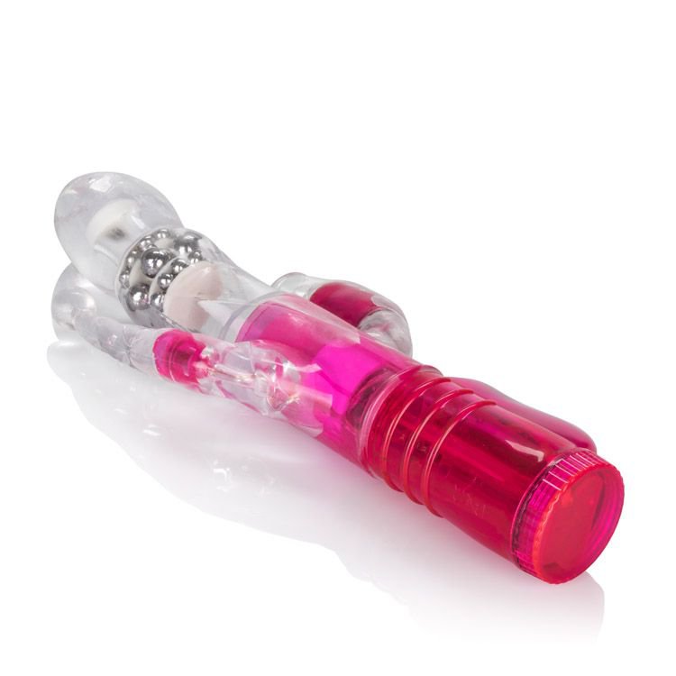 Хай-тек вибромассажёр Calexotics Wild Orgasm - розовый с прозрачным