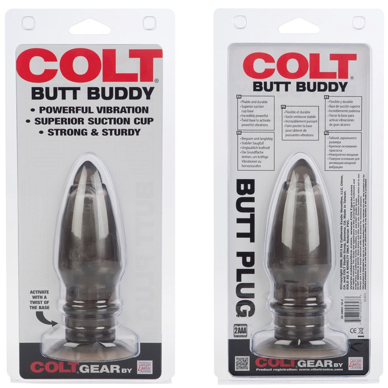 Вибрирующая анальная пробка Colt Butt Buddy California Exotic Novelties SE-6902-10-2, цвет черный - фото 6