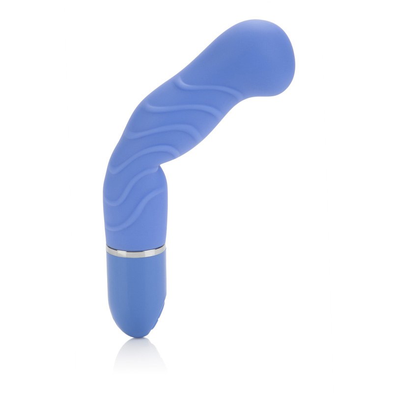 Вибромассажер 10-Function Silicone Pleasure Bendie Ripple G's California Exotic Novelties SE-0868-65-3, цвет синий - фото 6