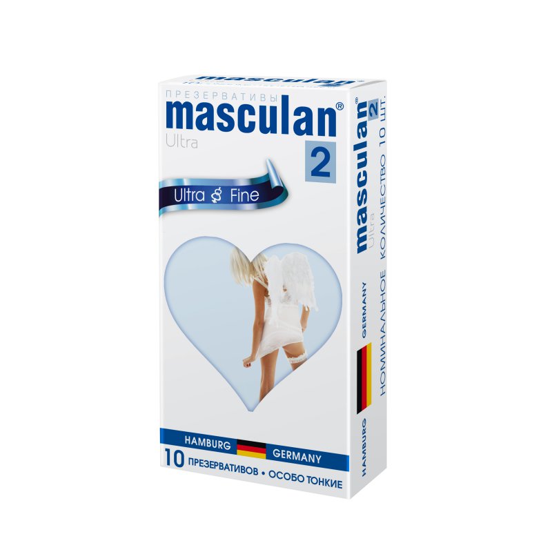 Презервативы Masculan 2 Ultra Особо тонкие, прозрачные с обильной смазкой 10 шт
