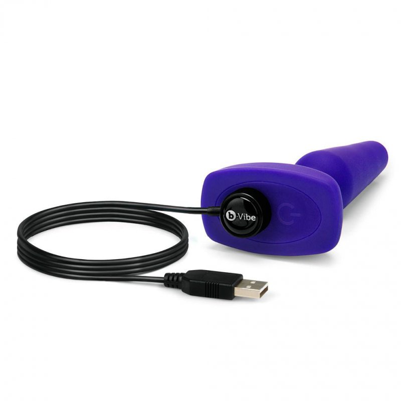 Анальный вибростимулятор Trio Plug с 3 моторами – фиолетовый