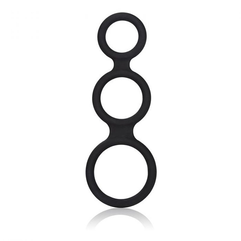 Тройное эрекционное кольцо Maximizer Enhancer – черный