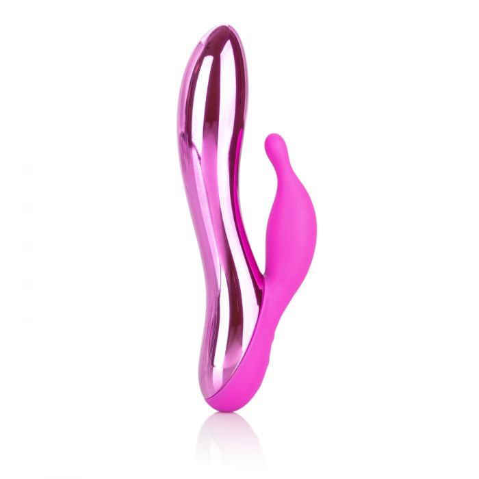 Вибратор-кролик DazzLED Radiance с пульсирующей светодиодной подсветкой - розовый