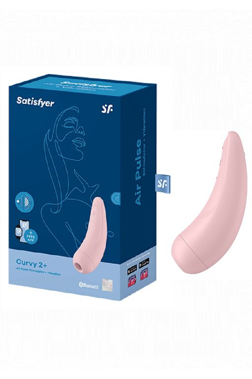 Satisfyer Satisfyer Curvy 2+ Розовый Вакуумный стимулятор с возможностью управления через приложение